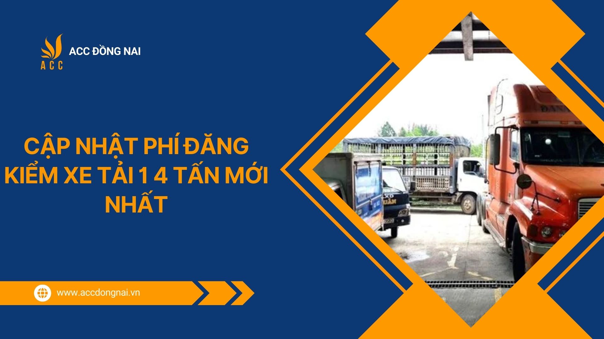 Cập nhật phí đăng kiểm xe tải 1 4 tấn mới nhất