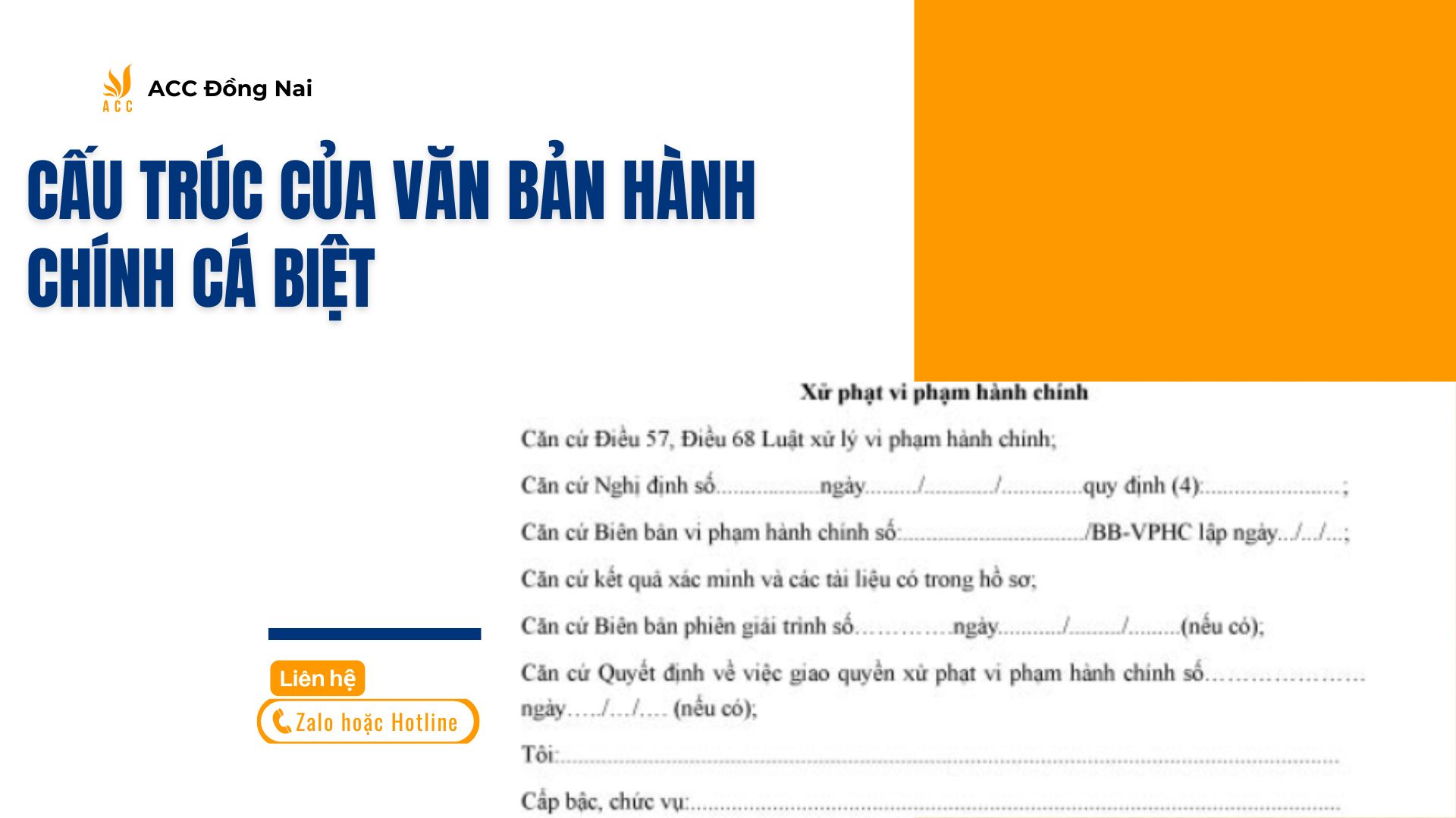 Cấu trúc của văn bản hành chính cá biệt