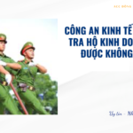 Công an kinh tế kiểm tra hộ kinh doanh được không