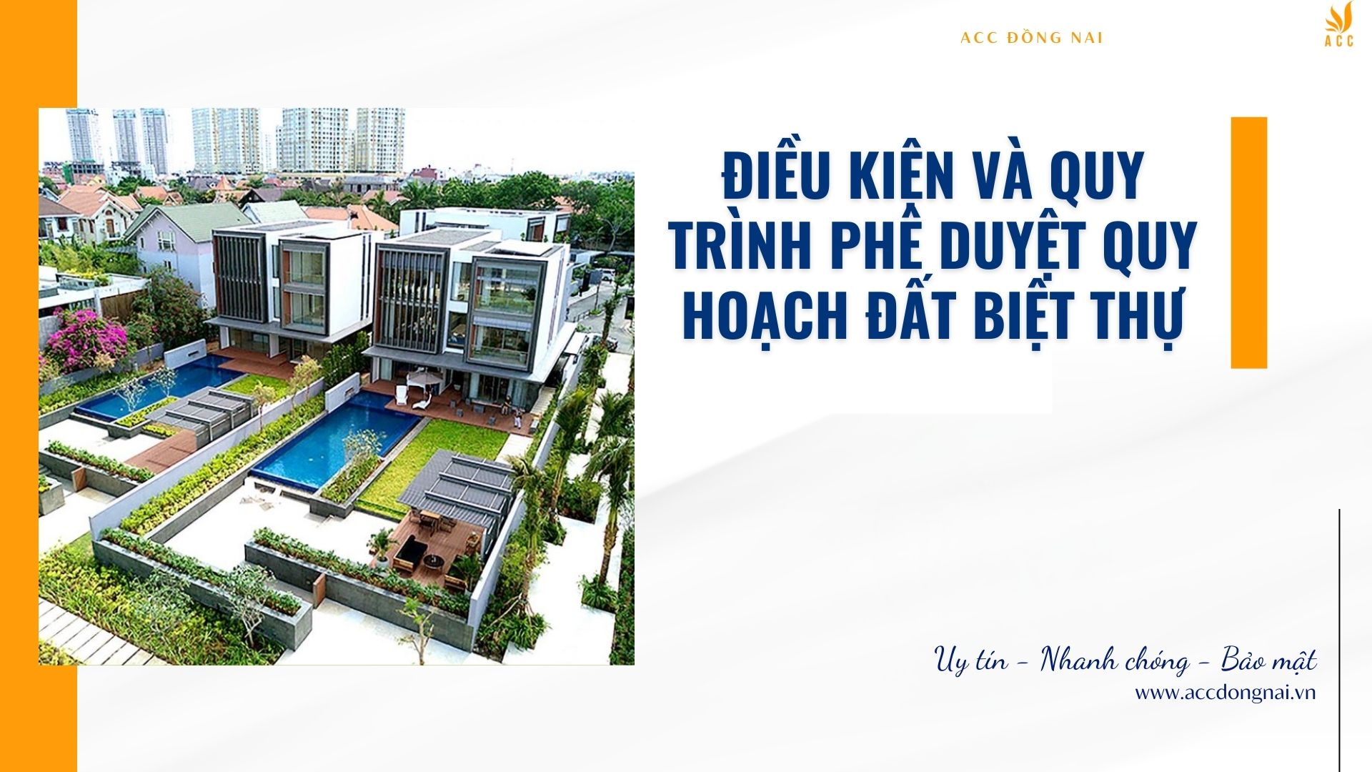 Điều kiện và quy trình phê duyệt quy hoạch đất biệt thự