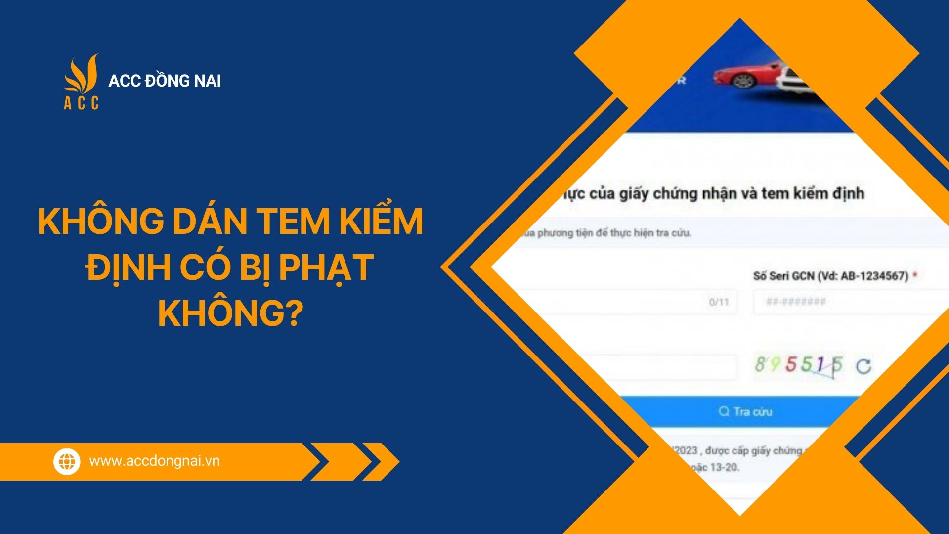 Không dán tem kiểm định có bị phạt không