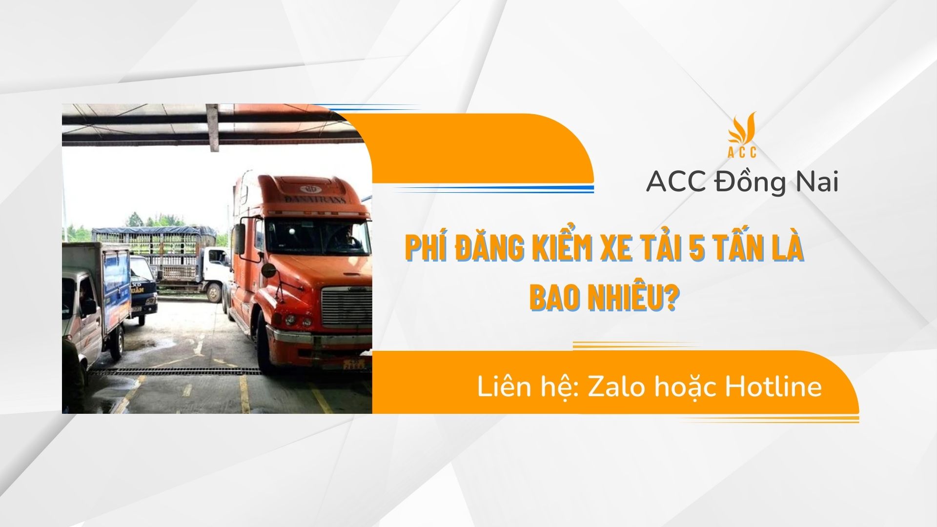 Phí đăng kiểm xe tải 5 tấn là bao nhiêu