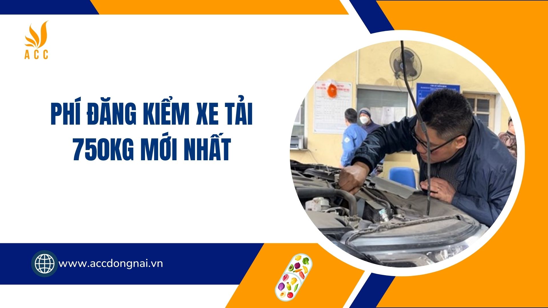 Phí đăng kiểm xe tải 750kg mới nhất