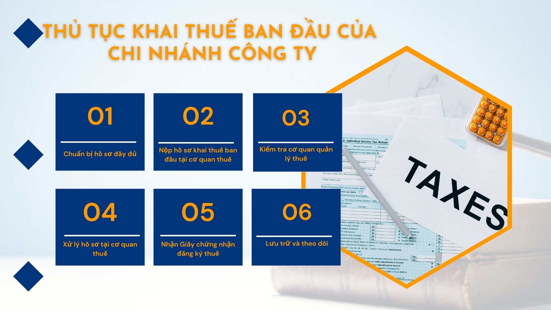 Thủ tục khai thuế ban đầu của chi nhánh công ty