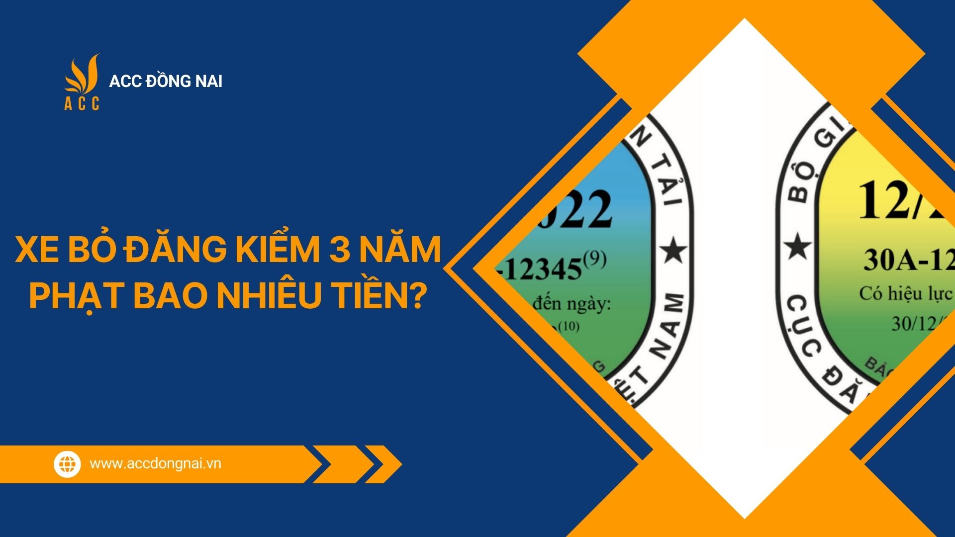 Xe bỏ đăng kiểm 3 năm phạt bao nhiêu tiền