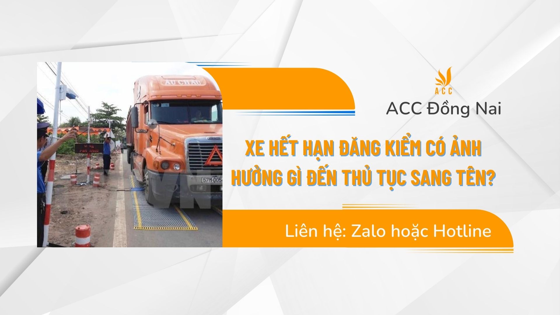 Xe hết hạn đăng kiểm có ảnh hưởng gì đến thủ tục sang tên