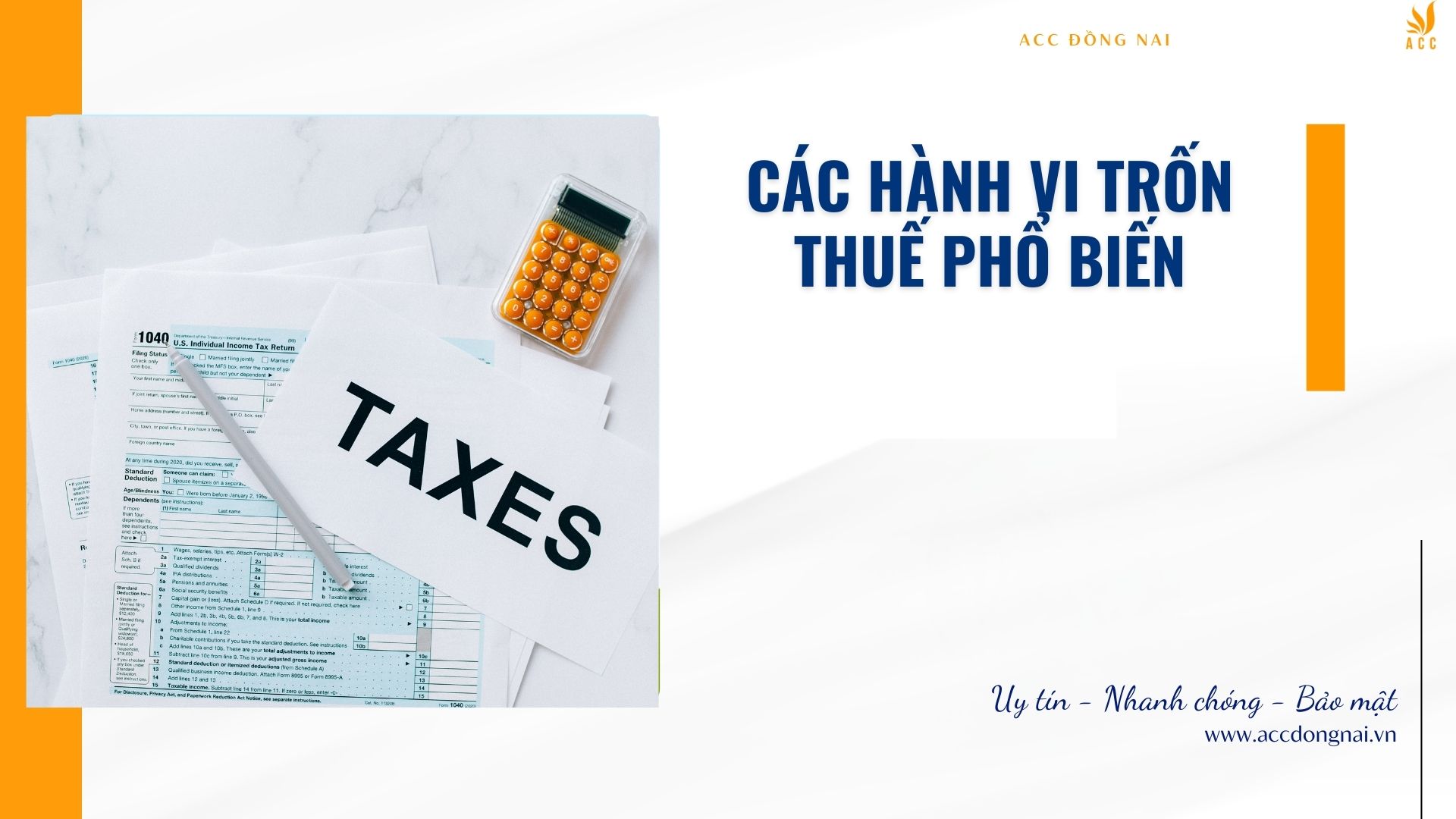 Các hành vi trốn thuế phổ biến