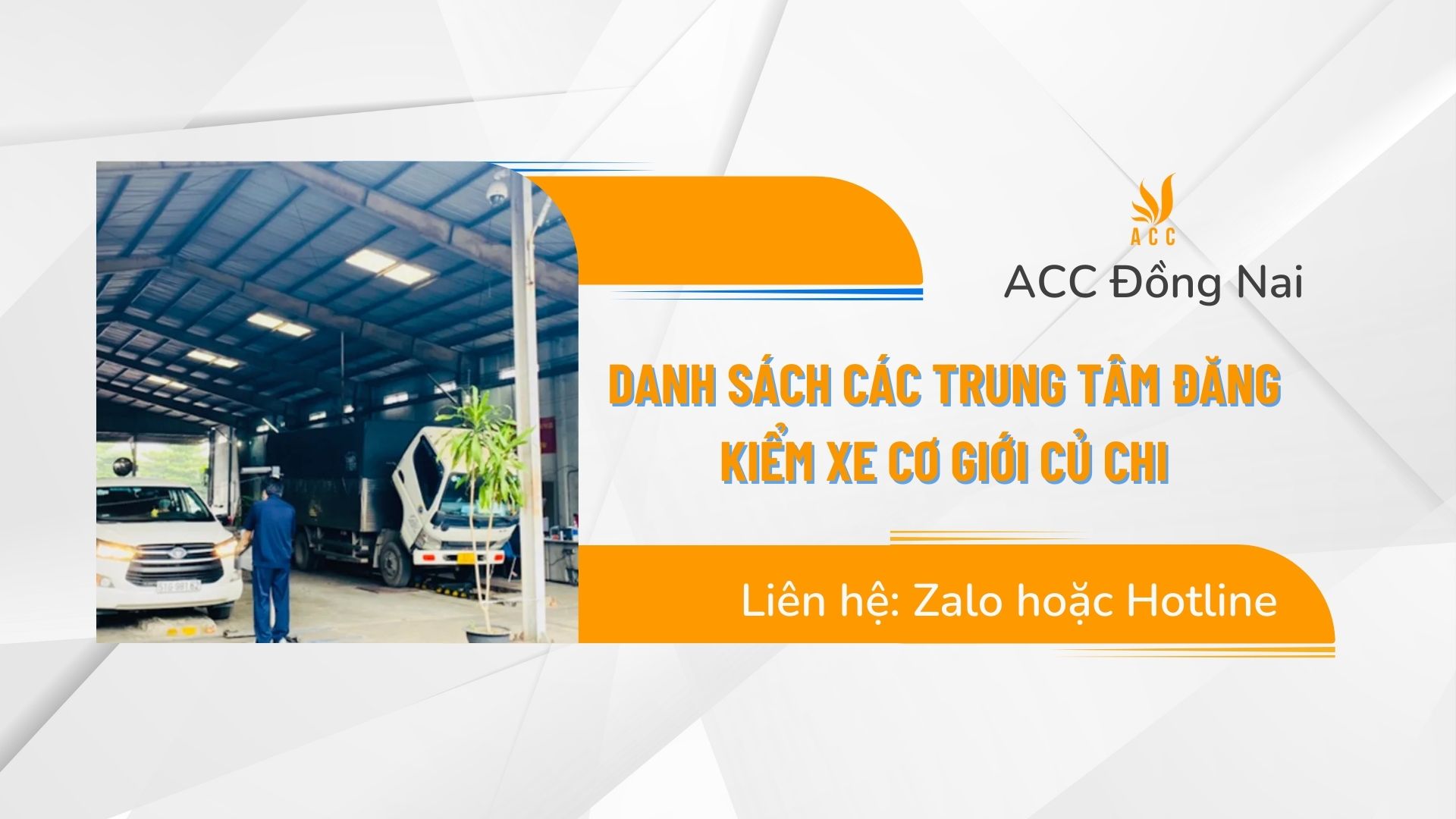 Danh sách các trung tâm đăng kiểm xe cơ giới Củ Chi