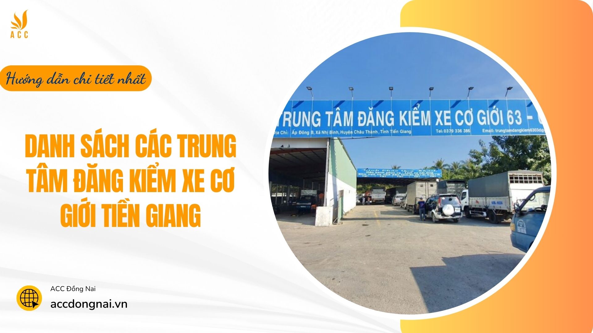 Danh sách các trung tâm đăng kiểm xe cơ giới Tiền Giang