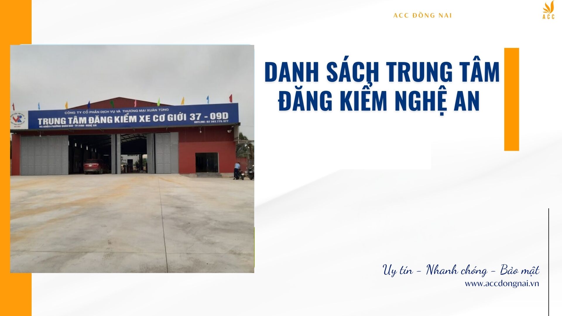 Danh sách trung tâm đăng kiểm Nghệ An