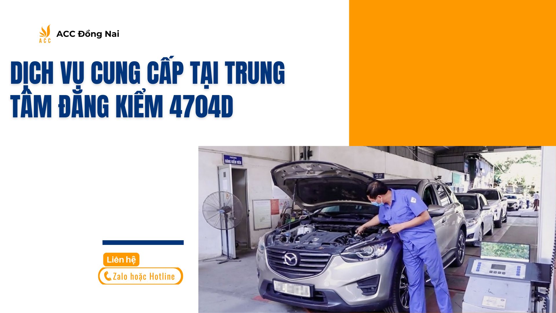 Dịch Vụ Cung Cấp Tại Trung Tâm Đăng Kiểm 4704D