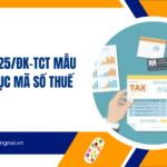 Mẫu số 25ĐK-TCT Mẫu khôi phục mã số thuế