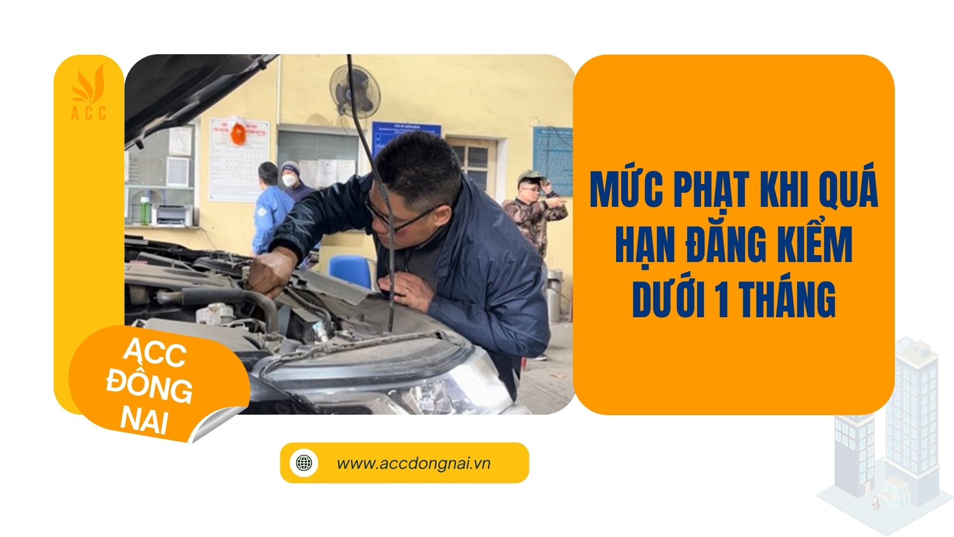 Mức phạt khi quá hạn đăng kiểm dưới 1 tháng