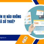 Những đơn vị nào không có mã số thuế