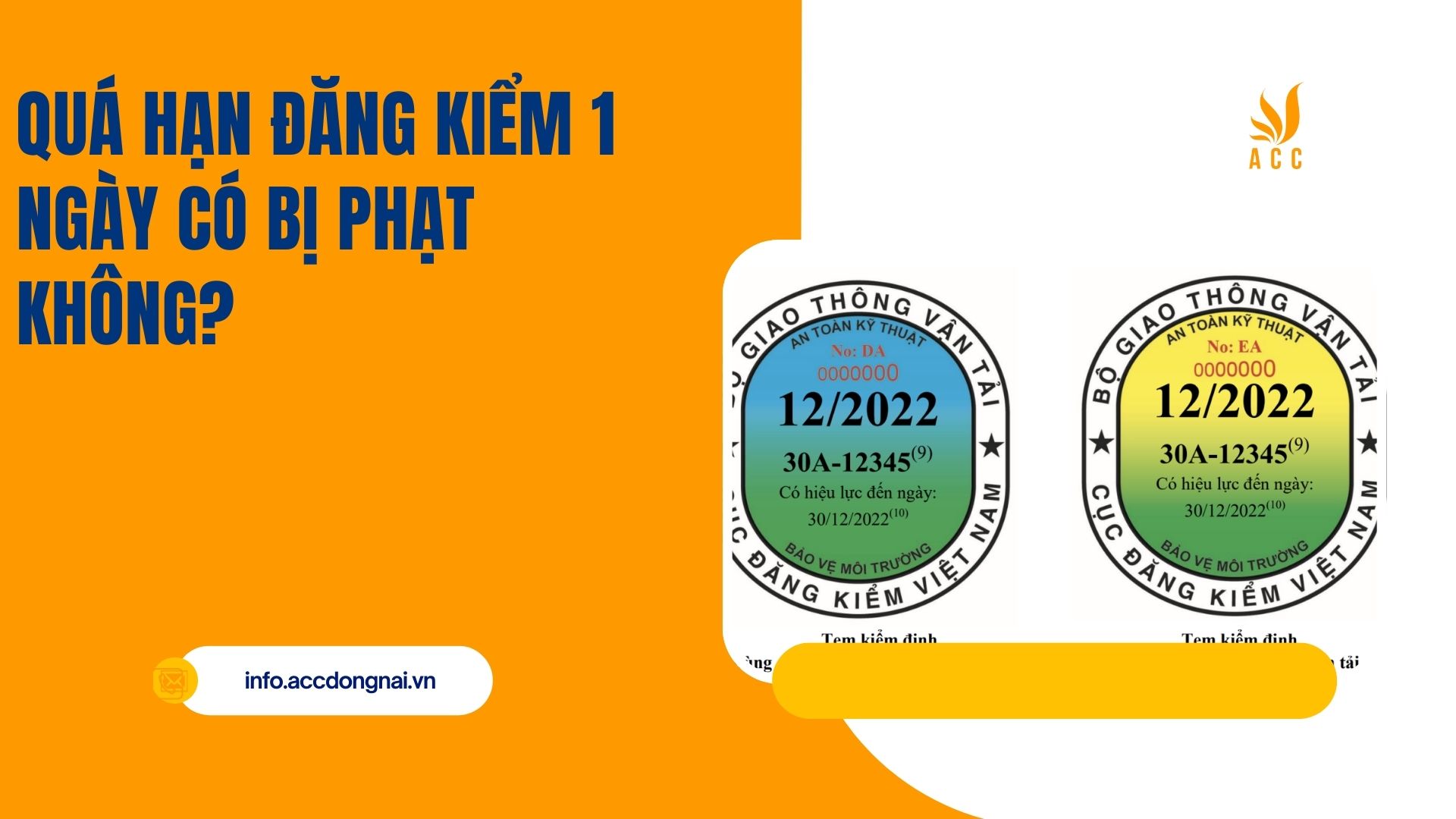 Quá hạn đăng kiểm 1 ngày có bị phạt không