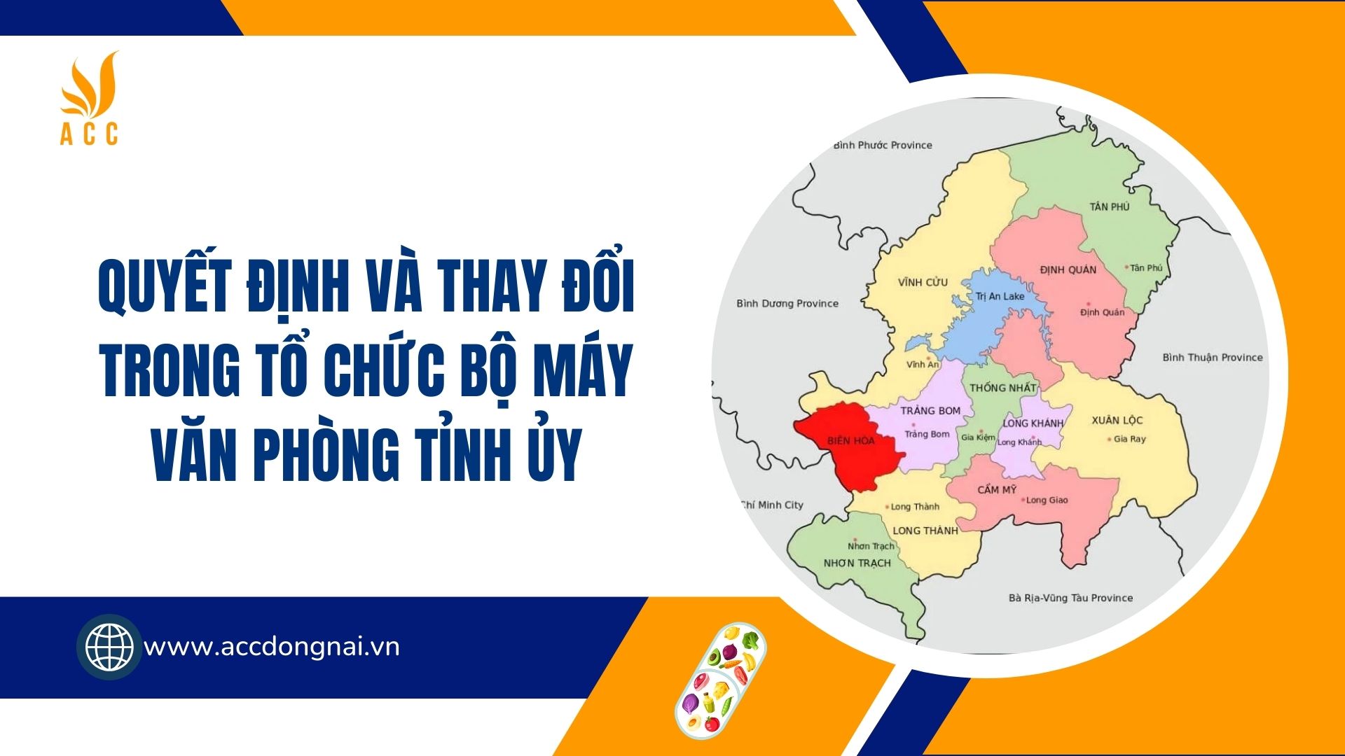 Quyết định và thay đổi trong tổ chức bộ máy Văn phòng Tỉnh ủy