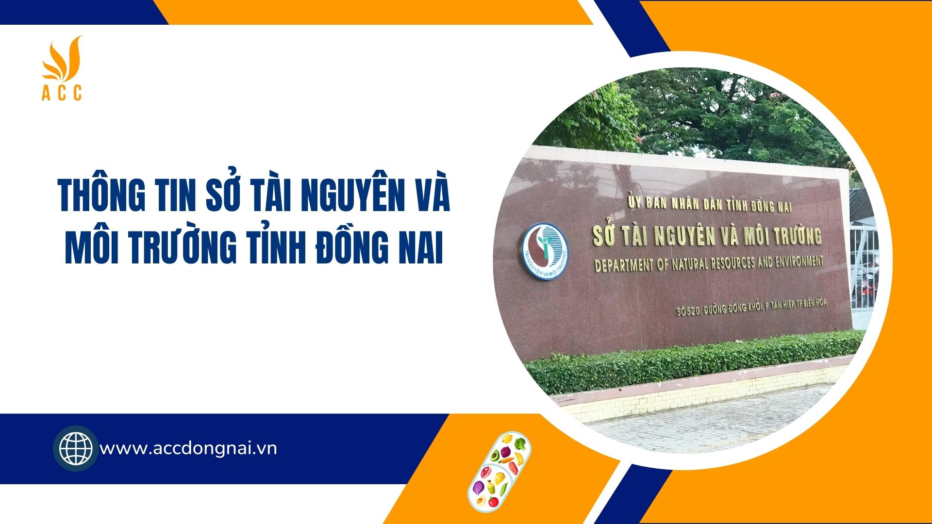 Thông tin Sở Tài nguyên và Môi trường tỉnh Đồng Nai