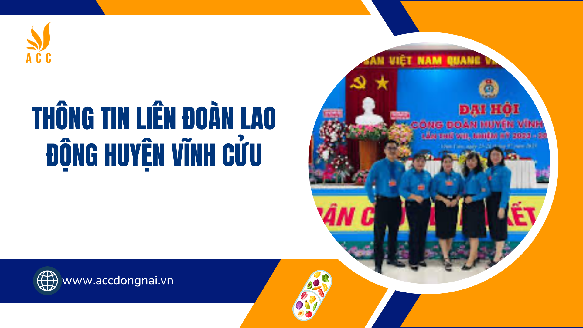 Thông tin liên đoàn lao động huyện Vĩnh Cửu.