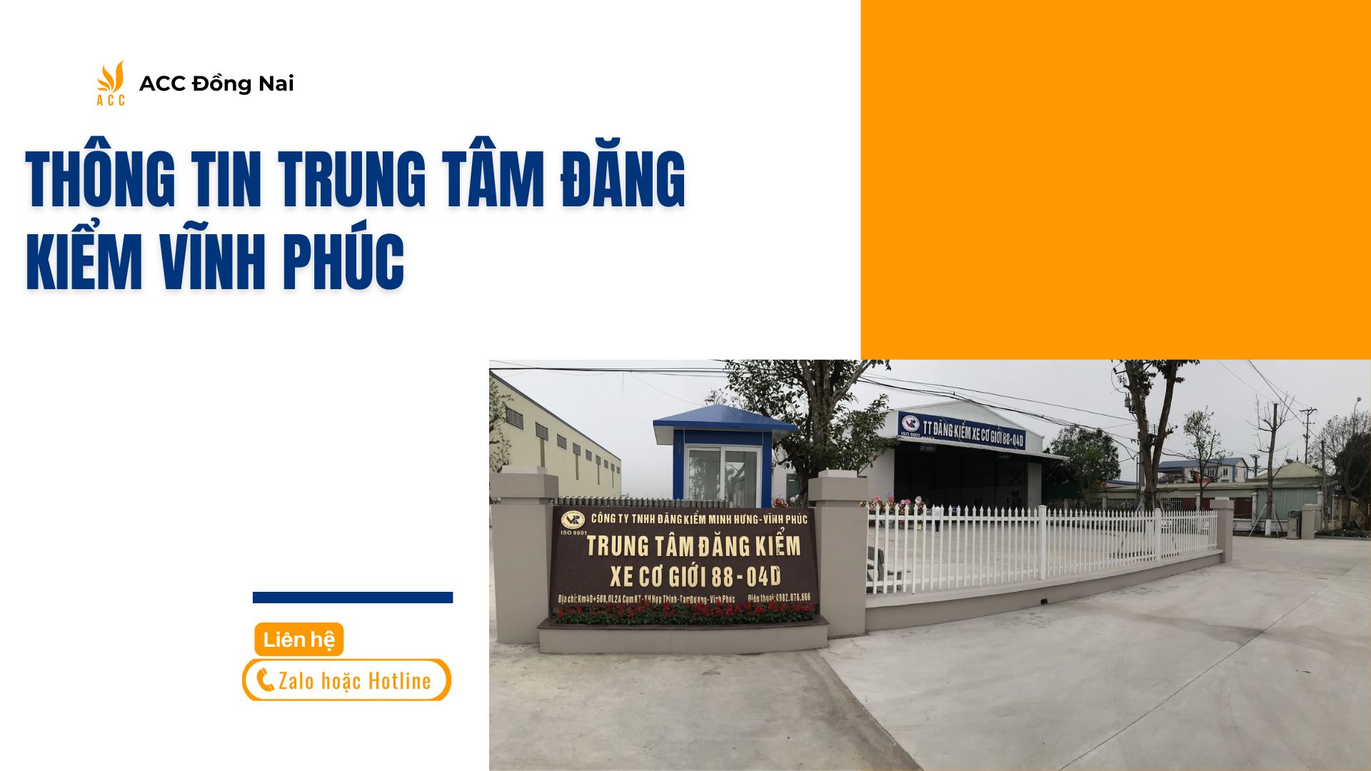 Thông tin trung tâm đăng kiểm Vĩnh Phúc