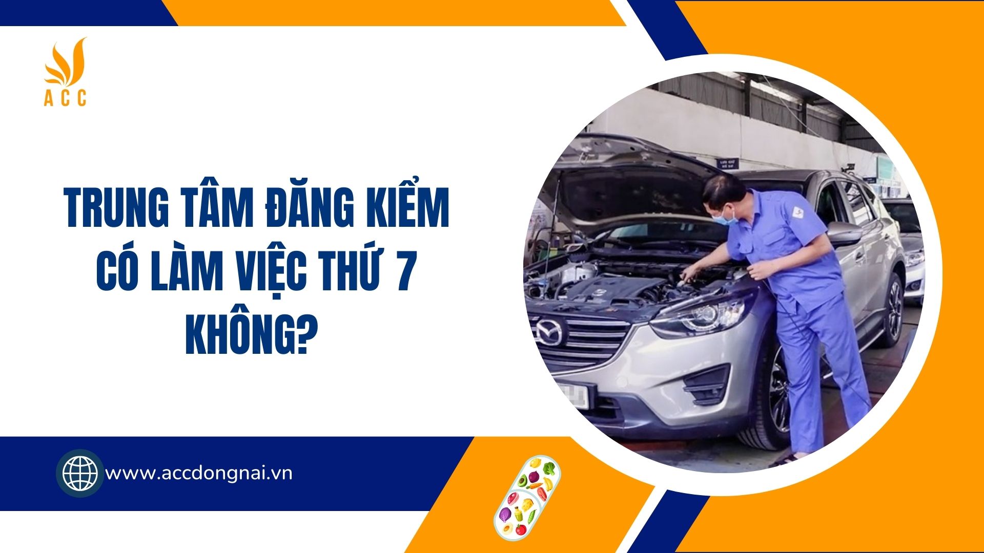 Trung tâm đăng kiểm có làm việc thứ 7 không