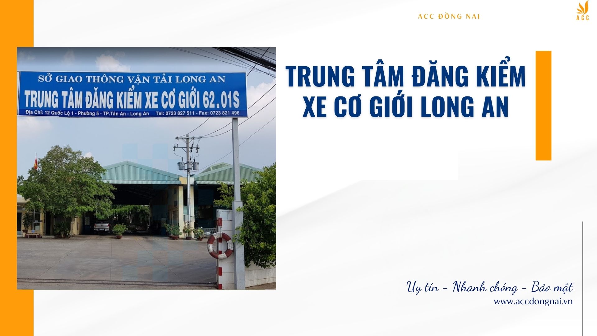 Trung tâm đăng kiểm xe cơ giới Long An