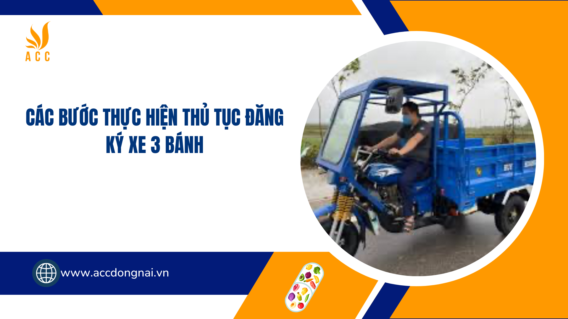 Các bước thực hiện thủ tục đăng ký xe 3 bánh