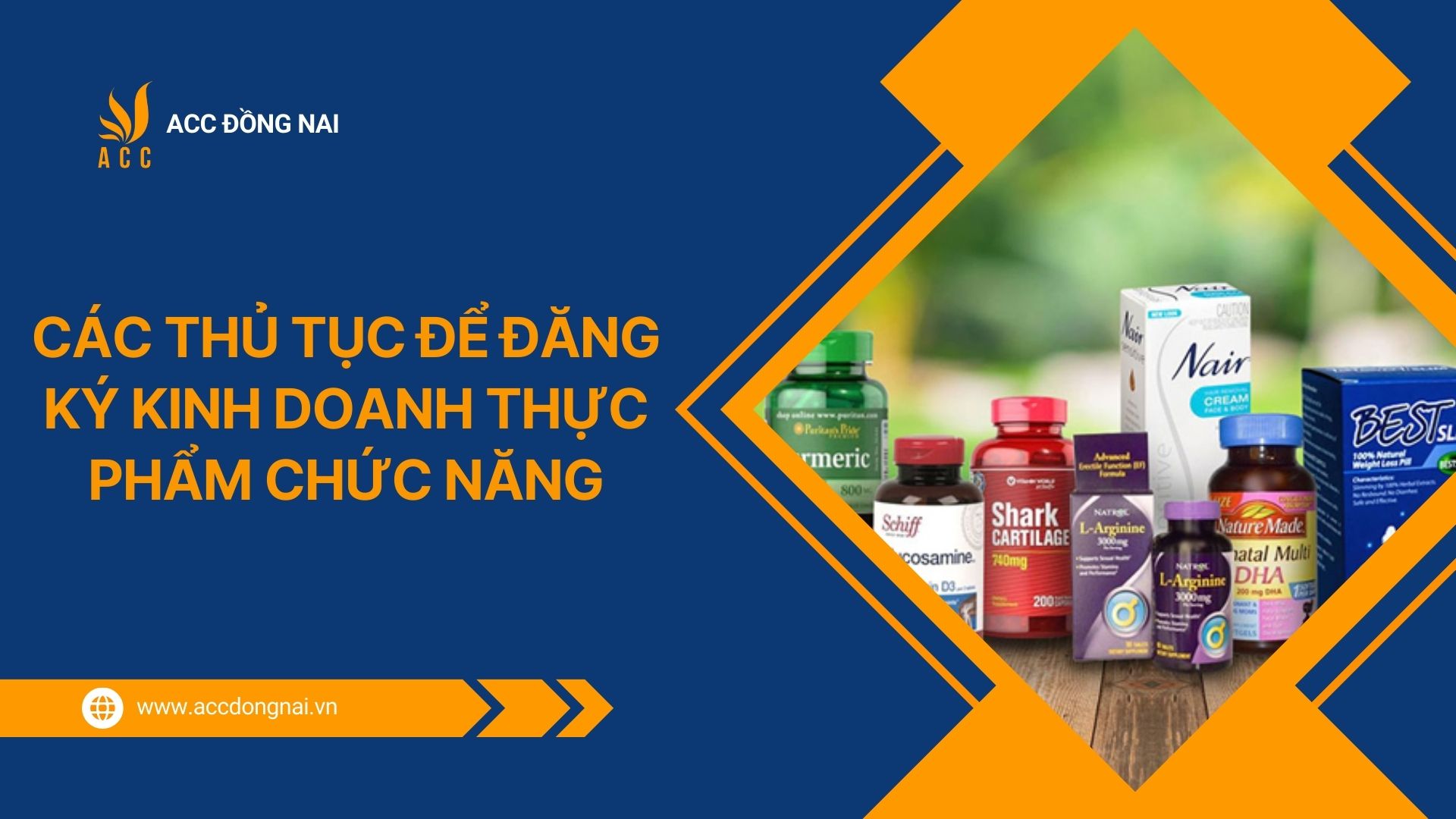 Các thủ tục để đăng ký kinh doanh thực phẩm chức năng