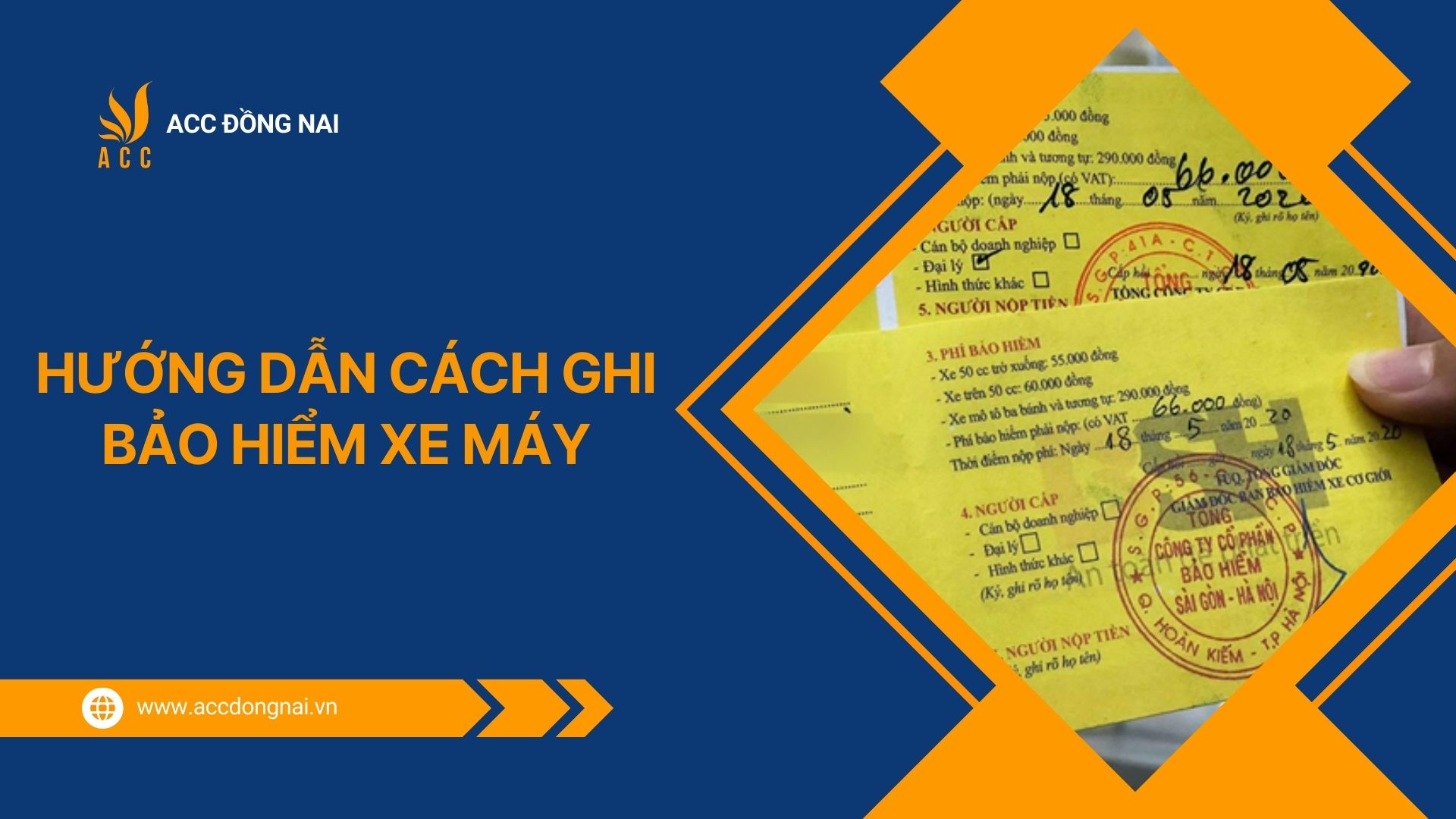 Hướng dẫn cách ghi bảo hiểm xe máy