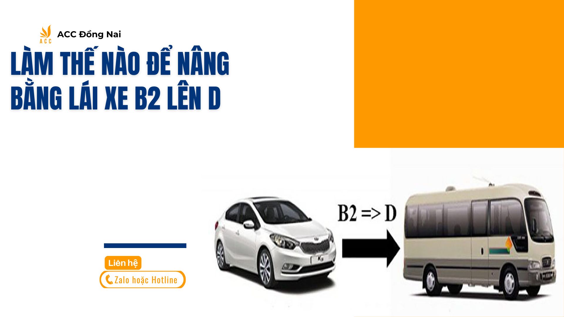 Làm thế nào để nâng bằng lái xe B2 lên D