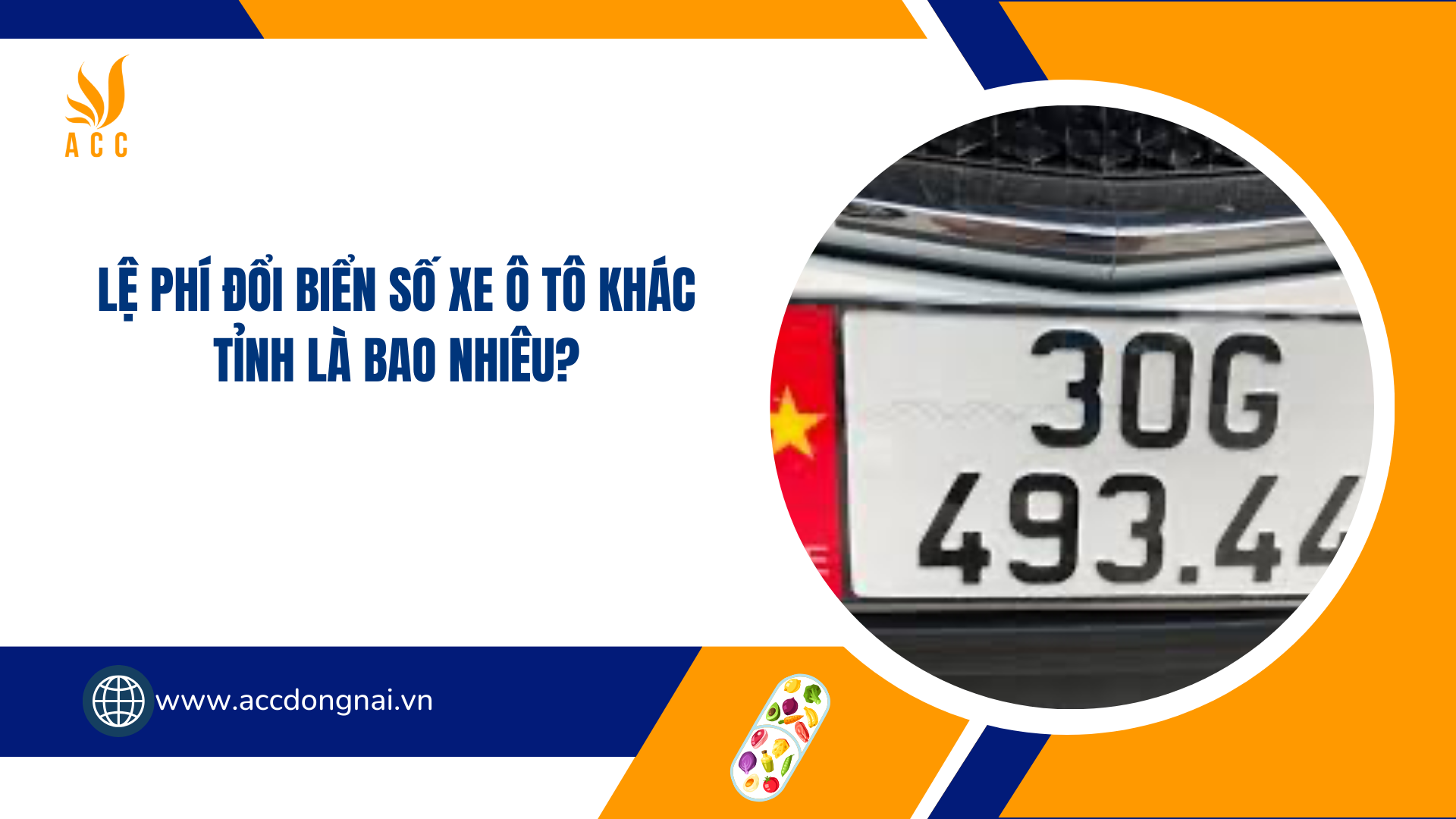 Lệ phí đổi biển số xe ô tô khác tỉnh là bao nhiêu?