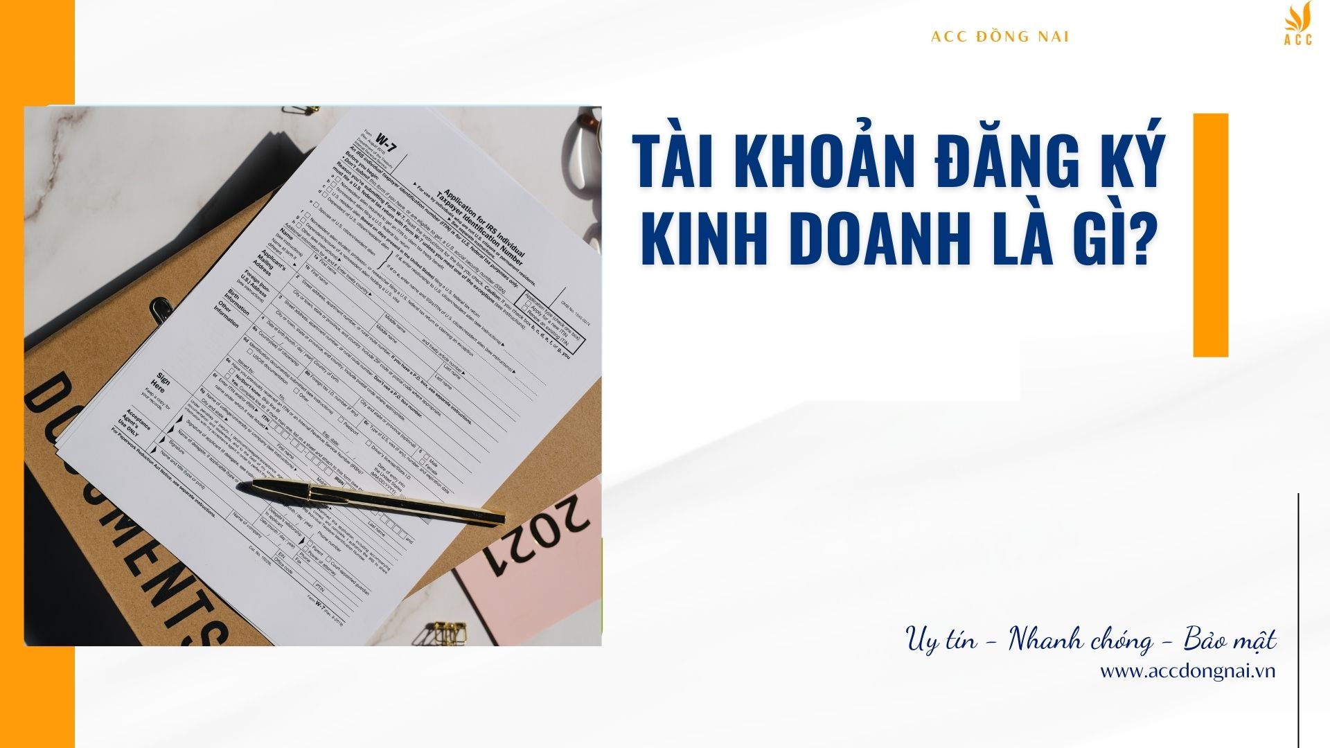 Tài khoản đăng ký kinh doanh là gì