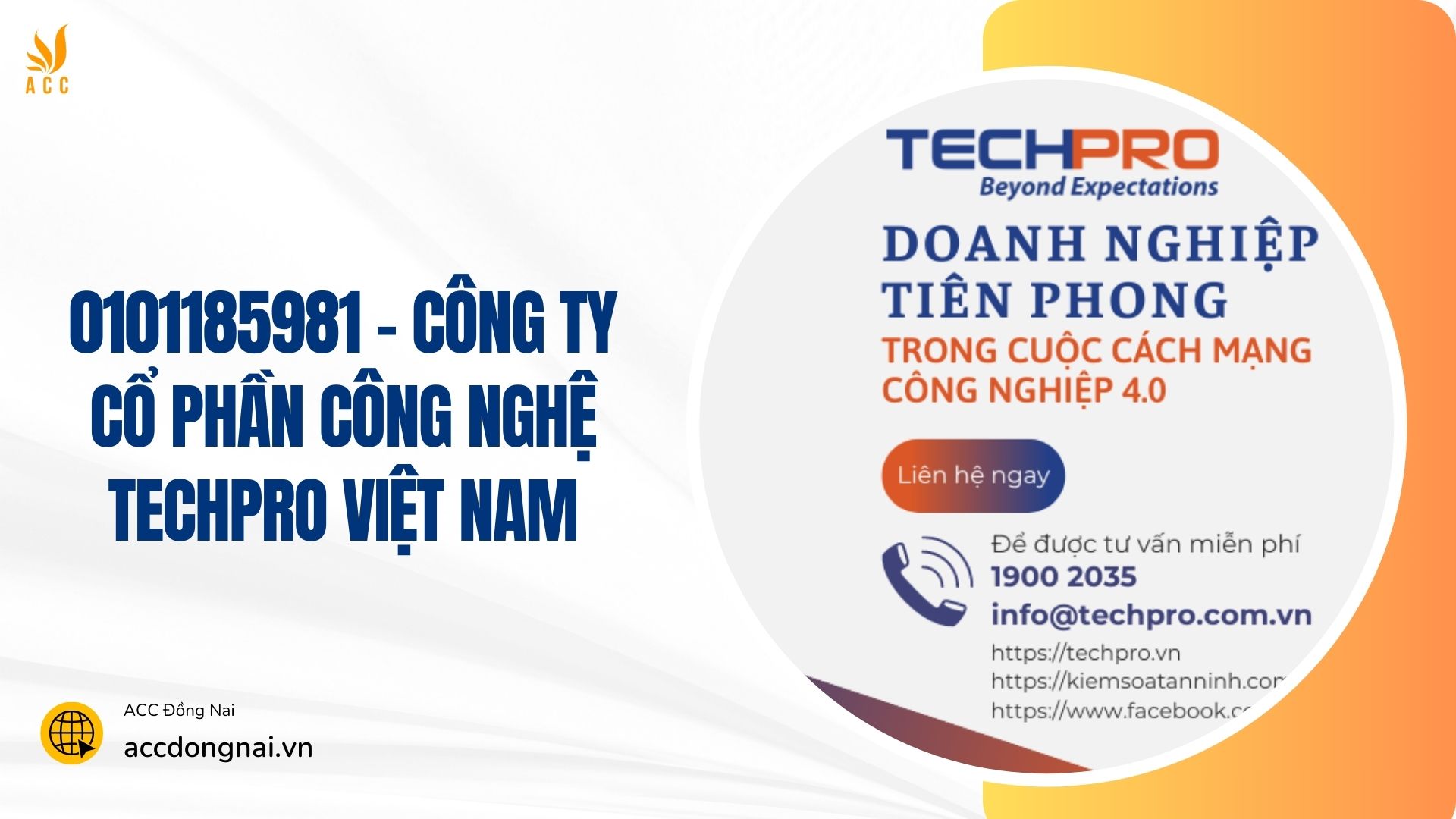 công ty cổ phần công nghệ techpro việt nam