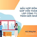 Mẫu hợp đồng góp vốn thành lập công ty TNHH mới nhất