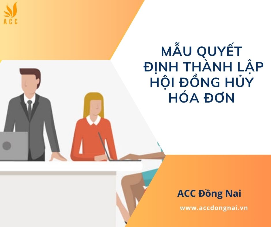Mẫu quyết định thành lập hội đồng hủy hóa đơn
