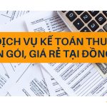 Dịch vụ kế toán thuế trọn gói, giá rẻ tại Đồng Nai