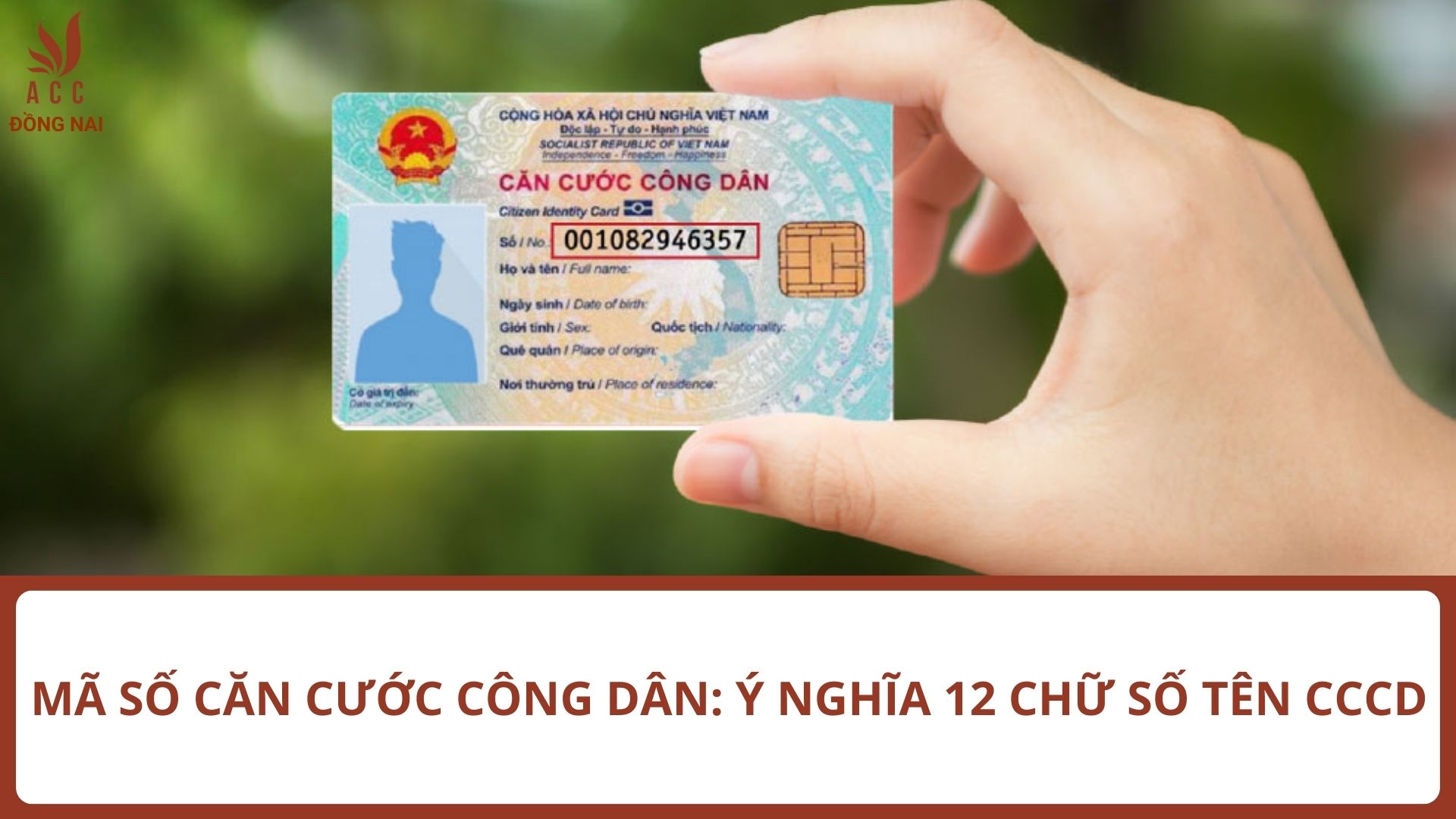 Ý nghĩa 12 chữ số tên CCCD