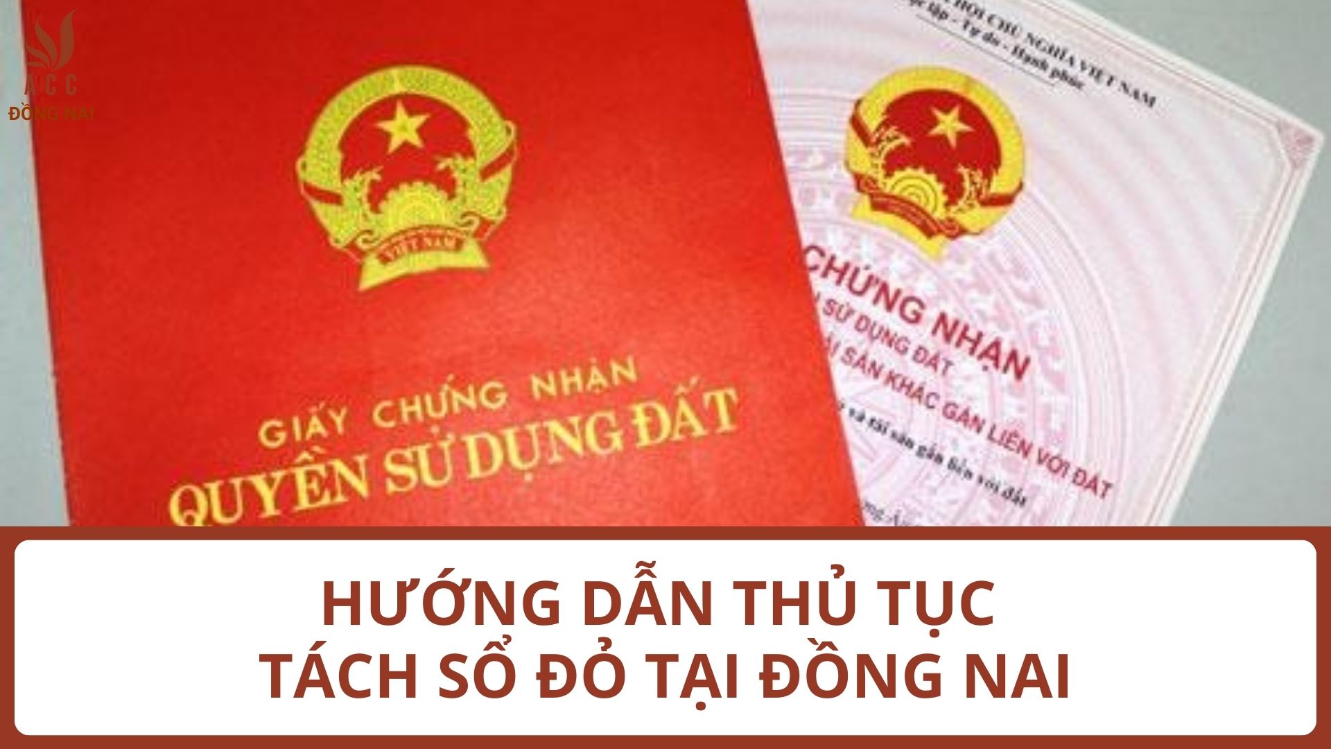 Hướng dẫn thủ tục tách sổ đỏ tại Đồng Nai theo quy định mới