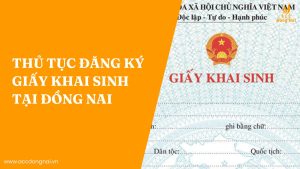 Thủ tục đăng ký Giấy khai sinh tại Đồng Nai