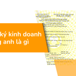 Số đăng ký kinh doanh tiếng anh là gì