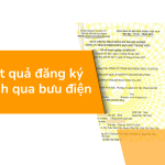 Nhận kết quả đăng ký kinh doanh qua bưu điện