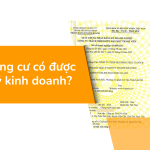 Nhà chung cư có được đăng ký kinh doanh?