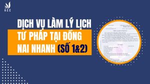 Dịch vụ làm Lý lịch tư pháp tại Đồng Nai nhanh chóng (Số 1&2)