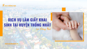 Dịch vụ làm giấy khai sinh tại Huyện Thống Nhất