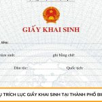 Dịch vụ trích lục giấy khai sinh tại Thành phố Biên Hoà