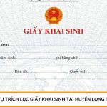 Dịch vụ trích lục giấy khai sinh tại huyện Long Thành