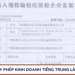 Giấy phép kinh doanh tiếng Trung là gì?