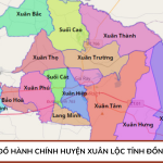 Bản đồ hành chính huyện Xuân Lộc tỉnh Đồng Nai