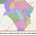 Bản đồ hành chính huyện tân phú tỉnh đồng nai