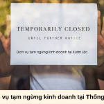 Dịch vụ tạm ngừng kinh doanh tại Thống Nhất