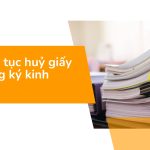 Hồ sơ thủ tục huỷ giấy phép đăng ký kinh doanh